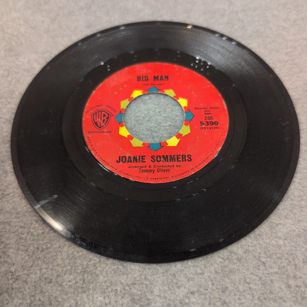 Joanie Sommers Big Man Goodbye Summer Warner‎ Bros 5390 7in 45 RPM Vinyl Record - Picture 3 of 4